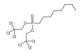 1-[bis(2,2,2-trichloroethoxy)phosphoryl]octane结构式