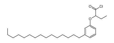 2-(3-pentadecylphenoxy)butanoyl chloride Structure