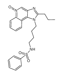 1-{4-[(phenylsulfonyl)-amino]-butyl}-2-propyl-1H-imidazo[4,5-c]quinolin-5N-oxide Structure