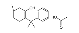 acetic acid,(5R)-5-methyl-2-(2-phenylpropan-2-yl)cyclohexen-1-ol结构式