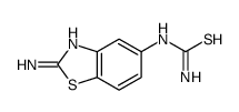 (9CI)-(2-氨基-5-苯并噻唑)-硫脲结构式