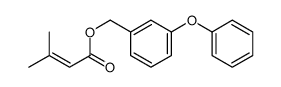 (3-phenoxyphenyl)methyl 3-methylbut-2-enoate结构式