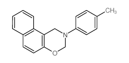 2-(4-Methylphenyl)-2,3-dihydro-1H-naphtho(1,2-e)(1,3)oxazine Structure