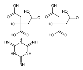 2-hydroxypropane-1,2,3-tricarboxylic acid,1,3,5-triazine-2,4,6-triamine结构式