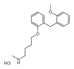 4-[2-[(2-methoxyphenyl)methyl]phenoxy]-N-methylbutan-1-amine,hydrochloride结构式