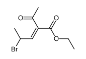 ethyl 2-acetyl-4-bromo-2-pentenoate Structure