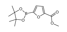 methyl 5-(4,4,5,5-tetramethyl-1,3,2-dioxaborolan-2-yl)furan-2-carboxylate Structure