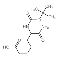 2-[3-carbamoyl-3-(tert-butoxycarbonylamino)propyl]sulfanylacetic acid structure