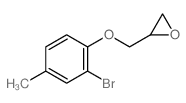 2-[(2-bromo-4-methyl-phenoxy)methyl]oxirane结构式