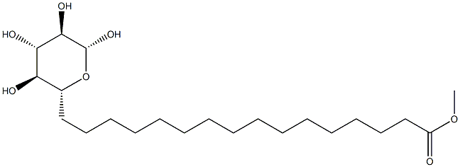 β-D-Glucopyranose 6-palmitate结构式