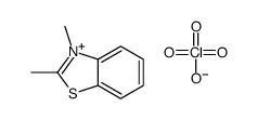 2,3-dimethyl-1,3-benzothiazol-3-ium,perchlorate结构式