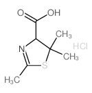 2,5,5-trimethyl-4H-1,3-thiazole-4-carboxylic acid结构式