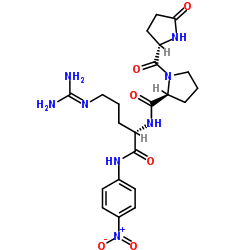 Pyr-Pro-Arg-pNA hydrochloride salt structure