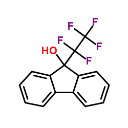 9-PENTAFLUOROETHYL-9H-FLUOREN-9-OL structure