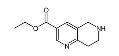 5,6,7,8-Tetrahydro-[1,6]naphthyridine-3-carboxylic acid ethyl ester结构式