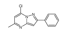 7-chloro-5-methyl-2-phenylpyrazolo[1,5-a]pyrimidine结构式