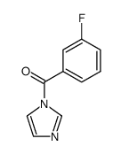 1-(3-fluorobenzoyl) imidazole结构式