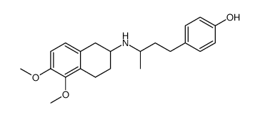 4-[3-(5,6-Dimethoxy-1,2,3,4-tetrahydro-naphthalen-2-ylamino)-butyl]-phenol Structure