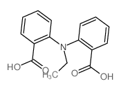 2-[(2-carboxyphenyl)-ethyl-amino]benzoic acid结构式