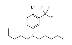 4-bromo-N,N-dipentyl-3-(trifluoromethyl)aniline Structure