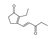 2-Ethyl-3-((E)-3-oxo-pent-1-enyl)-cyclopent-2-enone Structure