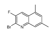 2-bromo-3-fluoro-5,7-dimethylquinoline Structure