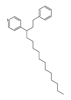 4-[1-(2-phenylethyl)tridecyl]pyridine结构式