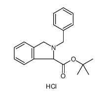 1H-Isoindole-1-carboxylic acid, 2,3-dihydro-2-(phenylmethyl)-, 1,1-dimethylethyl ester, hydrochloride () Structure