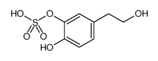 4-(2-Hydroxyethyl)-1,2-benzenediol 2-(Hydrogen Sulfate) Sodium结构式