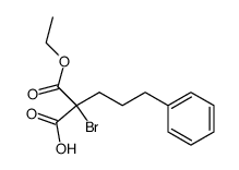 2-bromo-2-(ethoxycarbonyl)-5-phenylpentanoic acid结构式