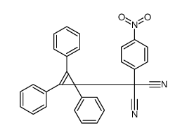 2-(4-nitrophenyl)-2-(1,2,3-triphenylcycloprop-2-en-1-yl)propanedinitrile Structure