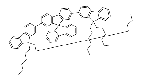 2',7'-bis(9,9-dihexylfluoren-2-yl)-9,9'-spirobi[fluorene]结构式