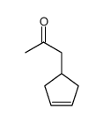 2-Propanone, 1-(3-cyclopenten-1-yl)- (9CI) structure