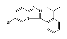 1,2,4-Triazolo[4,3-a]pyridine, 6-bromo-3-[2-(1-methylethyl)phenyl]结构式