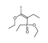 1-ethoxy-2-[ethoxy(ethyl)phosphoryl]-1-iodobut-1-ene Structure