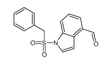 1-benzylsulfonylindole-4-carbaldehyde结构式