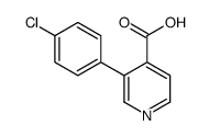 3-(4-chlorophenyl)pyridine-4-carboxylic acid Structure