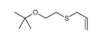 2-methyl-2-(2-prop-2-enylsulfanylethoxy)propane结构式