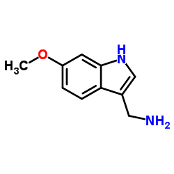 6-甲氧基-1H-吲哚-3-甲基胺结构式