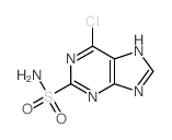 6-chloro-5H-purine-2-sulfonamide结构式