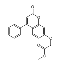 methyl 2-(2-oxo-4-phenylchromen-7-yl)oxyacetate structure