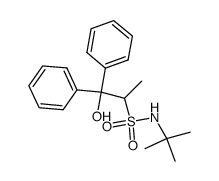 N-tert-butyl-1-methyl-2,2-diphenyl-2-hydroxyethane sulfonamide结构式