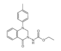 (4-Oxo-1-p-tolyl-1,4-dihydro-2H-quinazolin-3-yl)-carbamic acid ethyl ester Structure