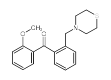 2-METHOXY-2'-THIOMORPHOLINOMETHYL BENZOPHENONE structure