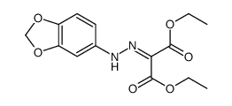 diethyl 2-(1,3-benzodioxol-5-ylhydrazinylidene)propanedioate结构式