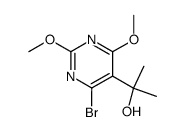 2-(4-bromo-2,6-dimethoxypyrimidin-5-yl)propan-2-ol Structure