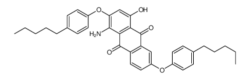 1-amino-4-hydroxy-2,6-bis(4-pentylphenoxy)anthracene-9,10-dione Structure