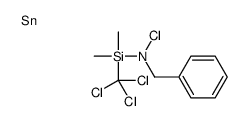 N-chloro-N-[dimethyl(trichloromethyl)silyl]-1-phenylmethanamine,tin结构式