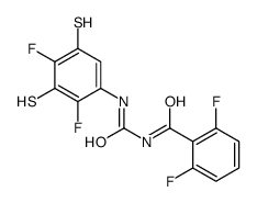 N-[(2,4-Difluoro-3,5-disulfanylphenyl)carbamoyl]-2,6-difluorobenz amide结构式