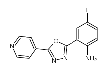 4-fluoro-2-(5-pyridin-4-yl-1,3,4-oxadiazol-2-yl)aniline图片